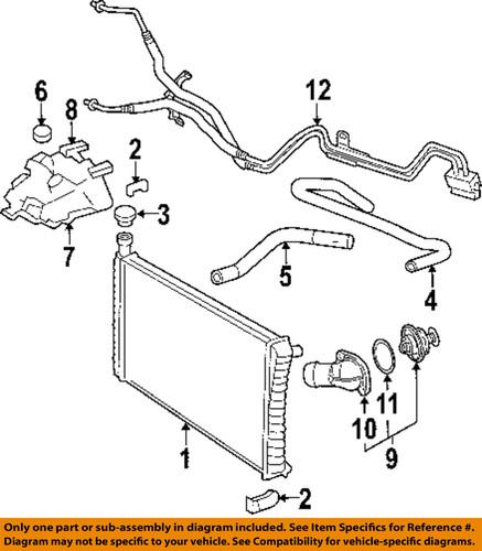 Gm oem 20832452 engine oil cooler line/hose/engine oil cooler hose