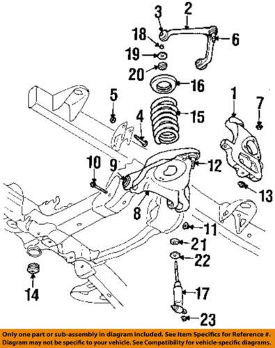 Mopar oem 6509764aa front suspension-lower control arm nut