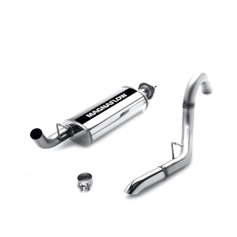 2000-2006 jeep wrangler 2.5l & 4.0l magnaflow 2.5" cat-back exhaust w/ tip 15855