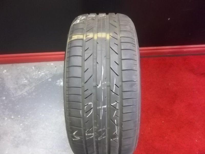 1) 255/40r19 bridgestone potenza re040 99% tread life used date code 2204