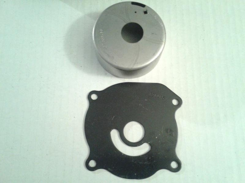 #435027 new  omc johnson / evinrude water pump cup and plate