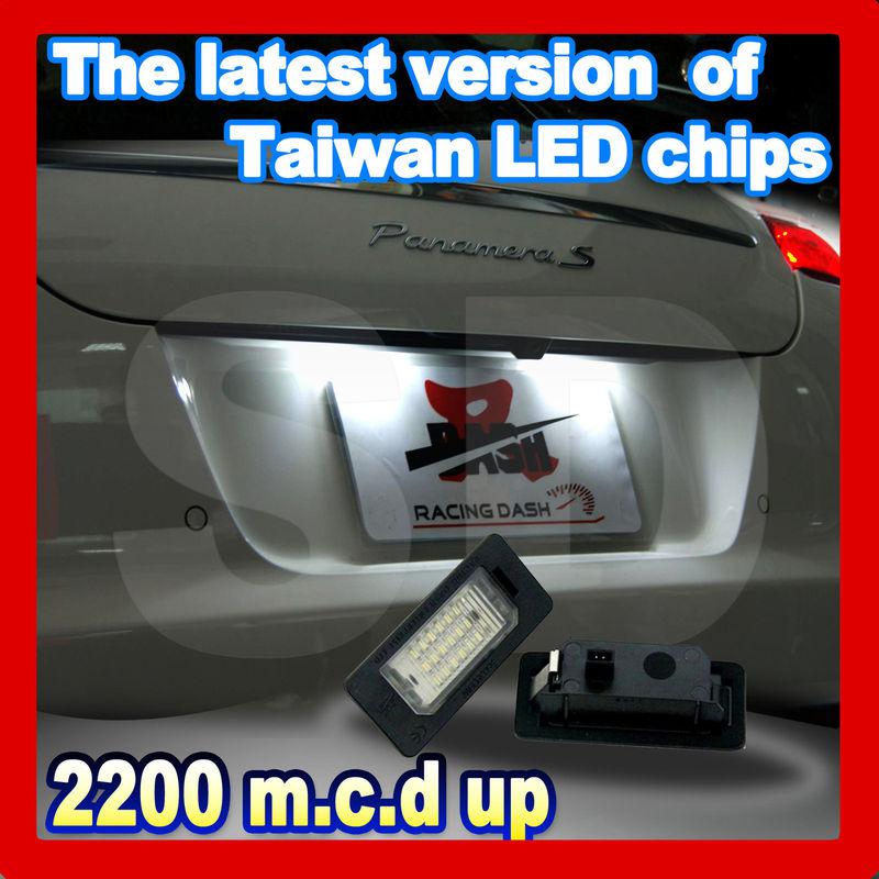 Led license licence plate lamp light for porsche panamera type 970 error free 