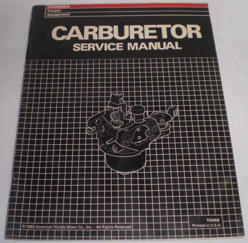 Su1 pja50015 power equipment carburetor carb service manual genuine honda