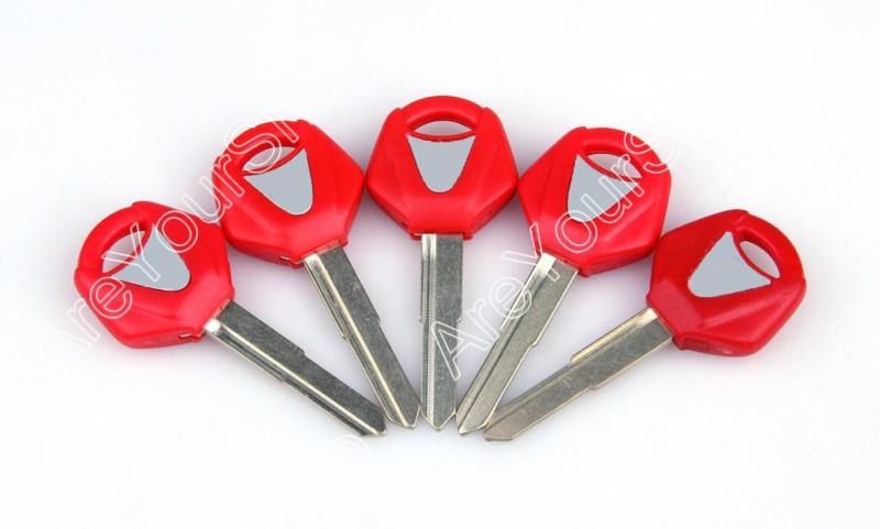 5pcs blade blank key motorcycle yamaha yzf r1 r6 fz1 fz4 fz6 fz8 xjr xj6 red