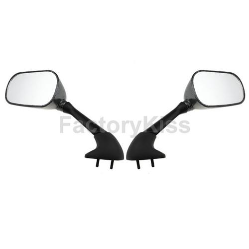 Gau left right motorcycle mirrors for yamaha yzf r1 02-03 carbon