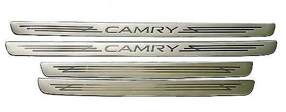 Sill scuff stainless plate for toyota camry 1998-2001