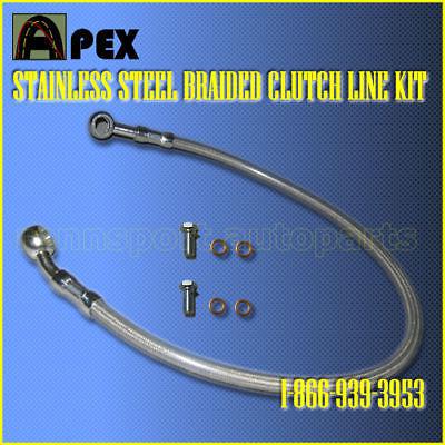 Stainless steel clutch line hose nissan 240sx s13 s14 89 90 91 92 93