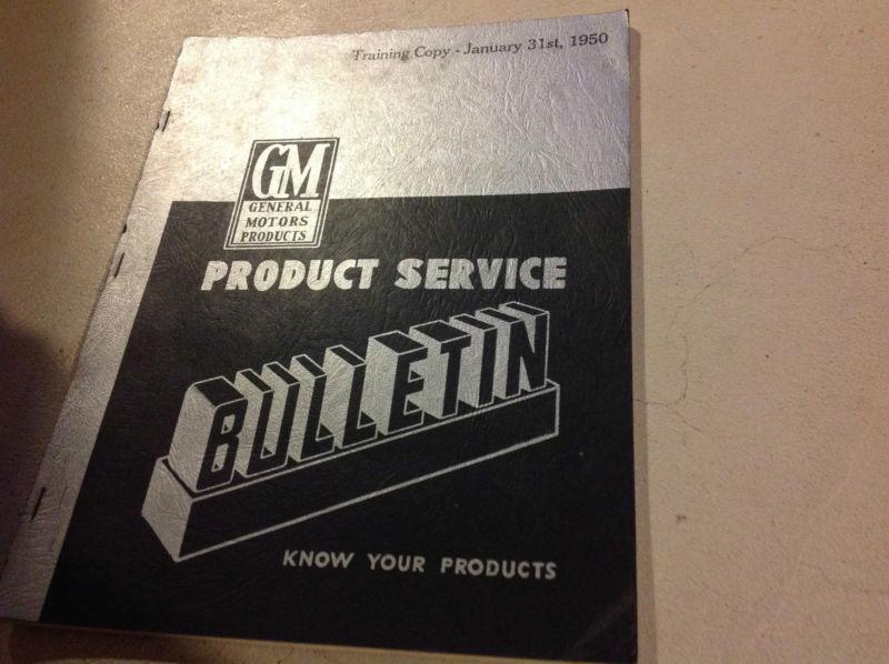 1950 gm buick cadillac chevrolet pontiac bulletins manual oem rare jan 31th