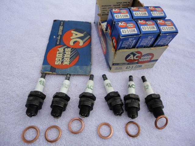 1953 1954 1955 corvette 6 nos ac 43-5 com sparkplugs 