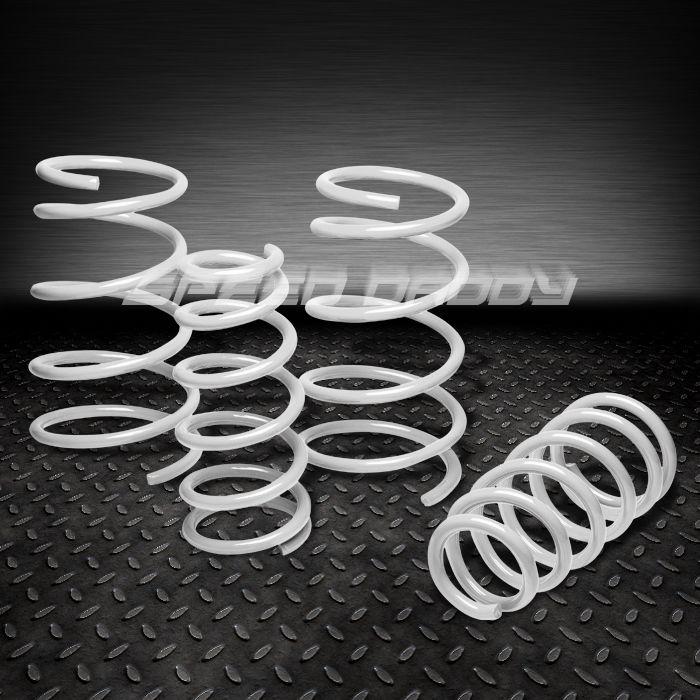 2" drop suspension lowering springs/spring 03-08 toyota corolla e120/e130 white