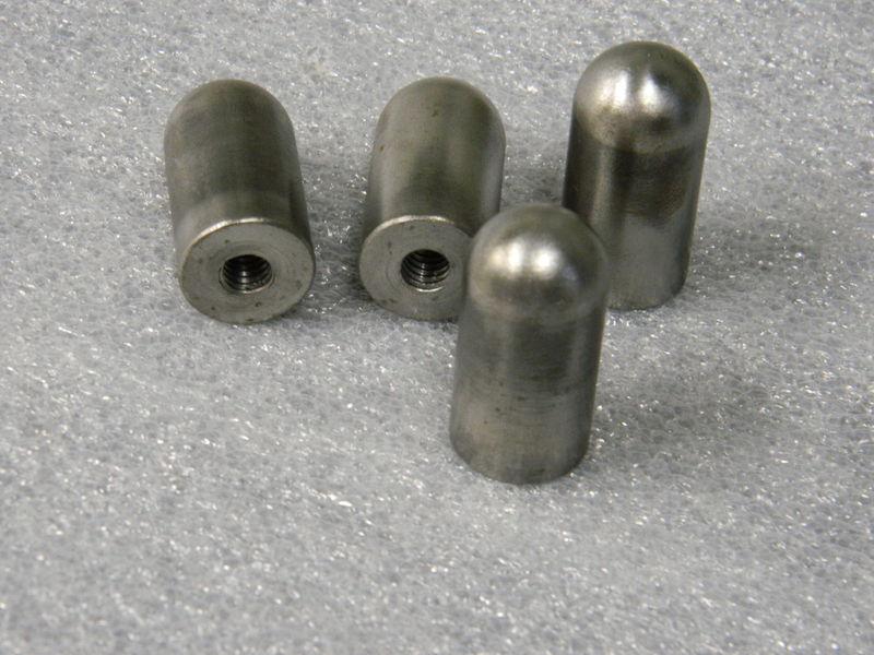 (4) chopper bobber weld on bungs 1.5" long 3/8-16 tapped hole 3/4" dia. xs650