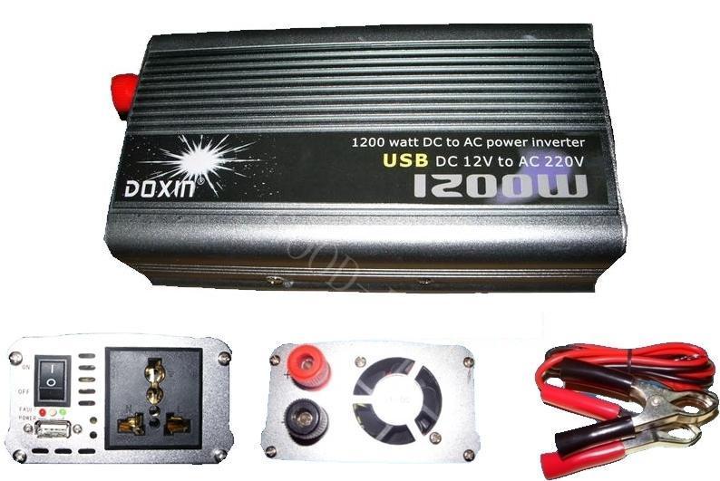 1200w boat car truck power inverter 12v dc to 220v ac usb new