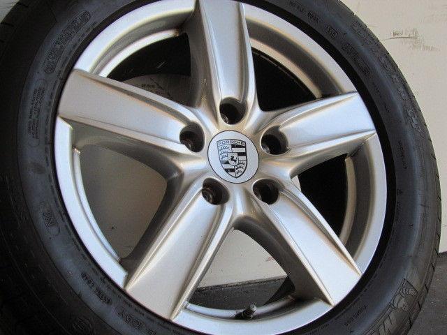 18" porsche cayenne panamera origina factory oem wheel & michelin tire set 