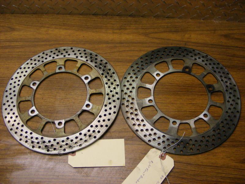 88 suzuki gsx600f katana front brake rotors