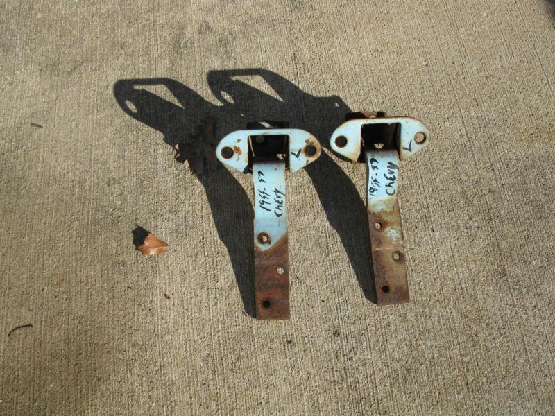 1955- 56 -57 chevy belair, left upper and lower door hinges