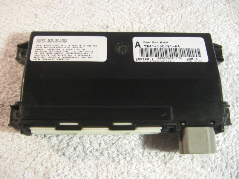 00-02 jaguar s-type lincoln ls driver's door module control unit yw4t-13c791-aa