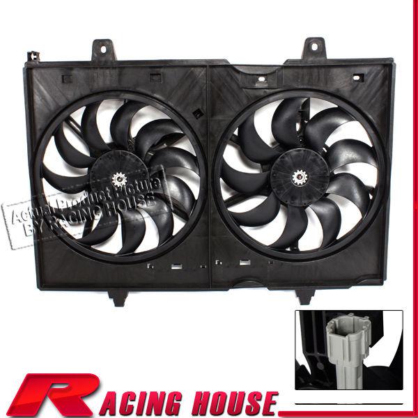 New 08-12 nissan rogue radiator a/c conditioning air condenser fan motor shroud