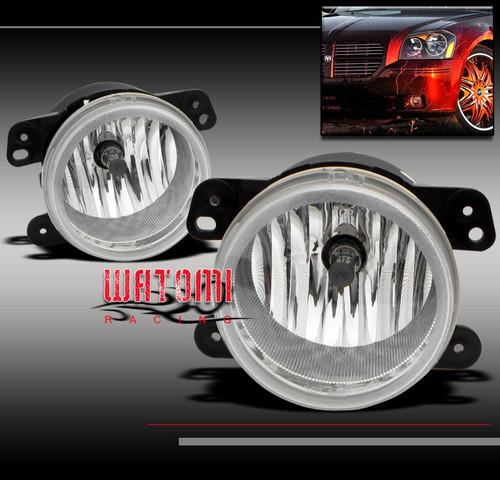 05-08 dodge magnum 300 06-10 pt cruiser wrangler jourey bumper fog lights chrome