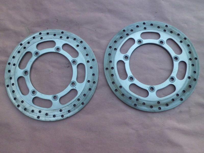 98-04 kawasaki vulcan nomad vn 1500 vn1500 fi front brake rotors discs straight