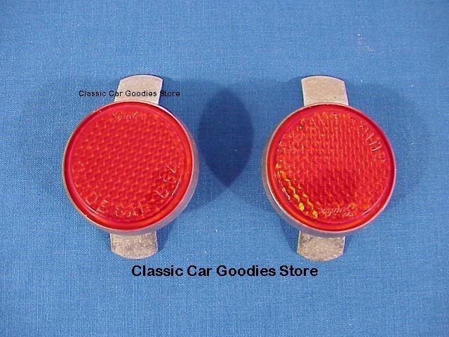 1949-1950 chevy tail light reflectors. brand new pair!