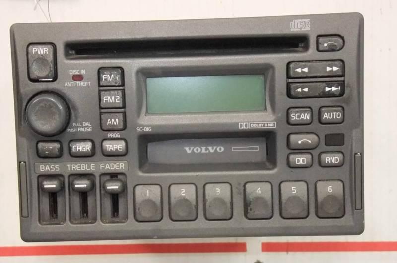 Radio cd+cassette volvo 40 70 series 1998 1999 2000 2001 2002 2003 3533771-1 oem