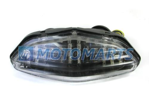 Clear led tail light for suzuki dl 650 1000 03-08 with turn signal integrated