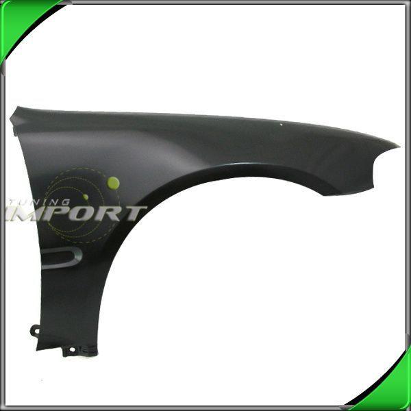 1992-1995 honda civic passenger front fender primed black steel hb wo mldg right