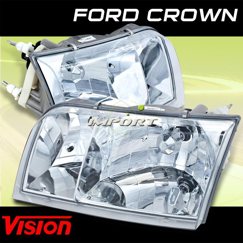 1998-2008 vision ford crown victoria replacement pair headlight l+r