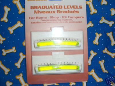 Rv - motorhome - graduated levels - set of 2 - white - stick on - ez install