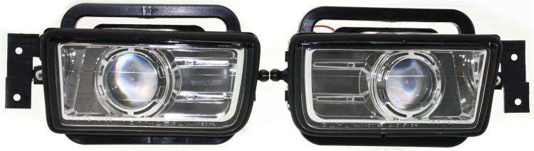 Driving fog light lamp assemblies pair set (driver & passenger side, qty 2)