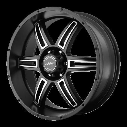 18 inch black wheels rims chevy gmc truck astro 5 lug 5x5 5x127 jeep wrangler jk