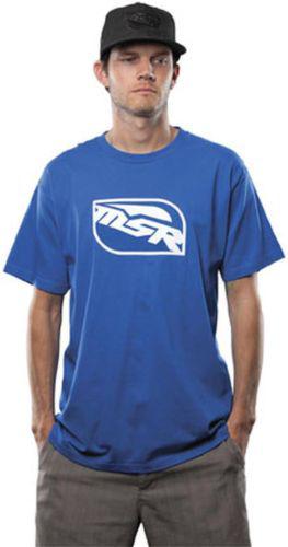 New msr reflect adult tee/t-shirt, blue/white, med/md