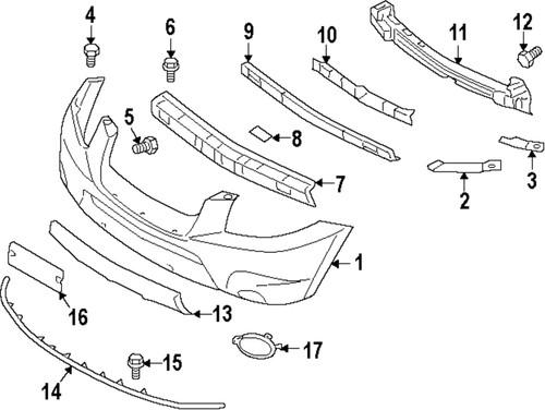 Hyundai oem 865112b020 bumper cover