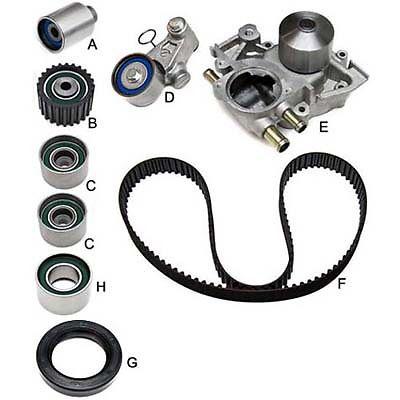 Gates timing belt kit + water pump subaru subaru wrx & sti 2008-2013 (tckwp328)