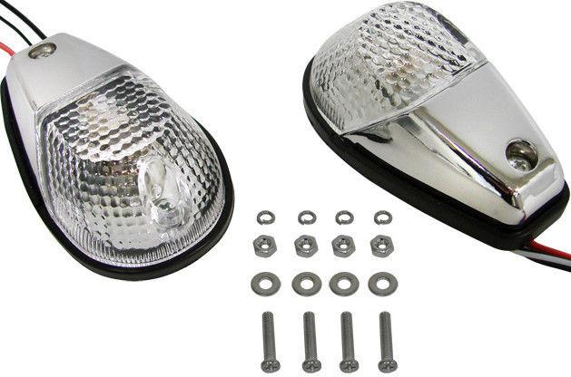 Chrome flush mount mini turn signals for honda cbr ninja zx gsxr r1 r6 sportbike