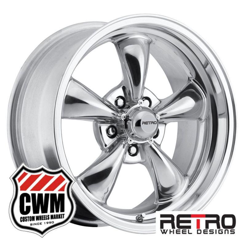 17x8" rwd retro wheel designs polished wheels rims 5x4.75" for pontiac 82-92