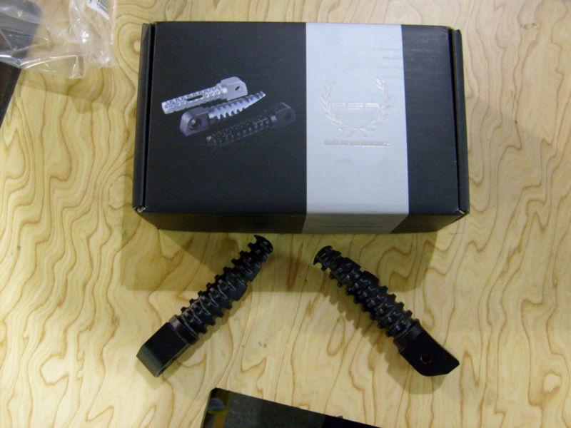 Psr black foot pegs for honda sport bikes passenger 