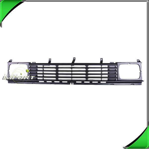 Front grille ni1200104 new plastic black raw shell 1986 1987 nissan hardbody rwd