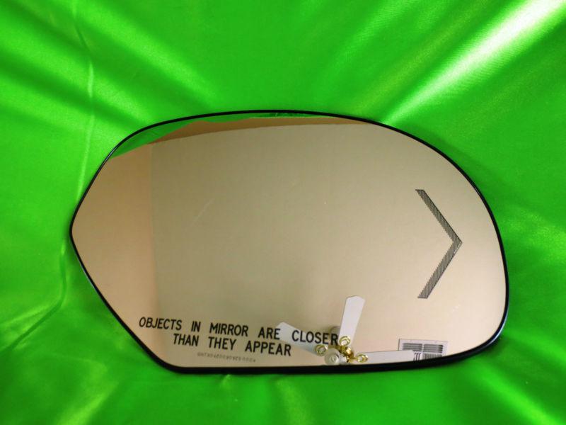 07 12 escalade silverado yukon right mirror glass signal heated **j2-17