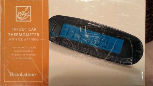 Brookstone in/out car themometer with ice warning new