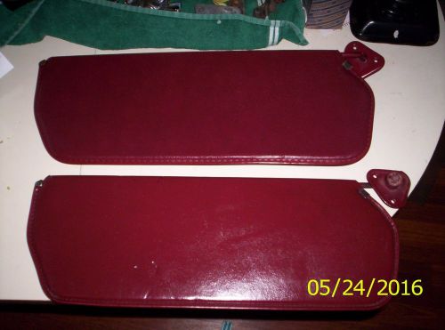 1973 through 1985 chevy/gmc truck/suburban sun visors oem maroon very nice