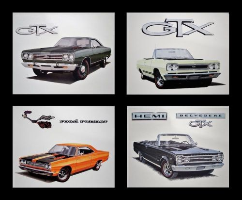 Road runner belvedere gtx 1967 1968 1969 1970 440 six-pack - plymouth art prints