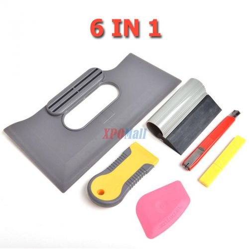 6 in 1 professional window tinting tools kit for house application of tint film