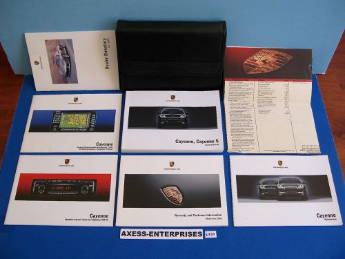 2005 porsche cayenne / cayenne s owners manuals navigation book + pouch set l131