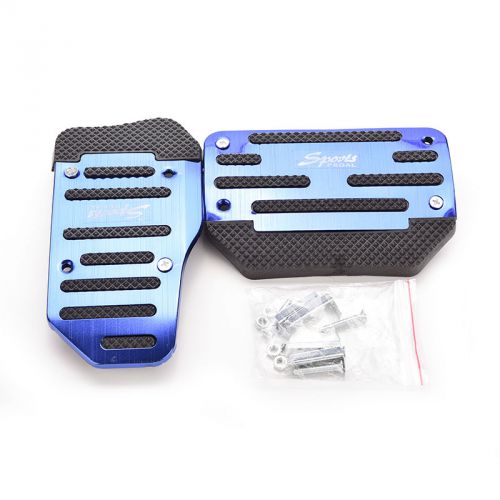 Non slip automatic transmission car pedal cover set for brake accelerator ell