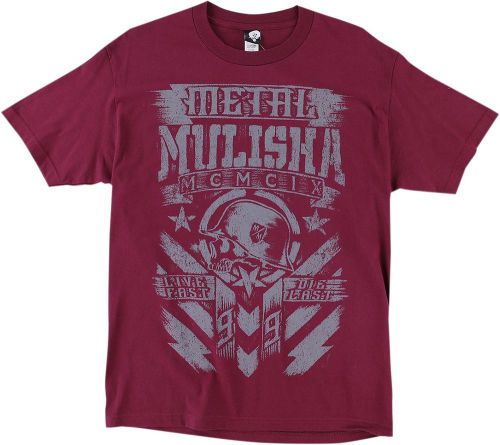 Metal mulisha m455s18407burl tee mm chalk bur l