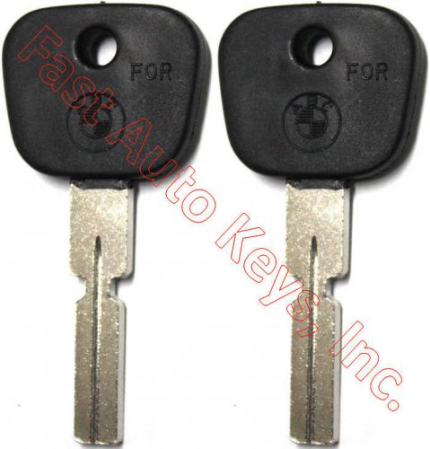 2 (pair) new for bmw replacement high security uncut key blank - s7bw-p