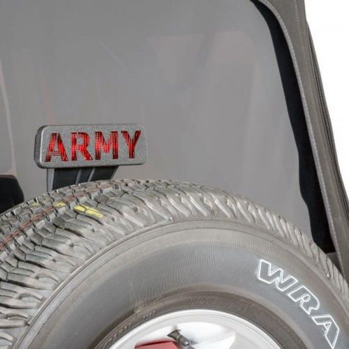 Jeep tweaks army 3rd brake light guard for 07-15 jeep wrangler jk - black
