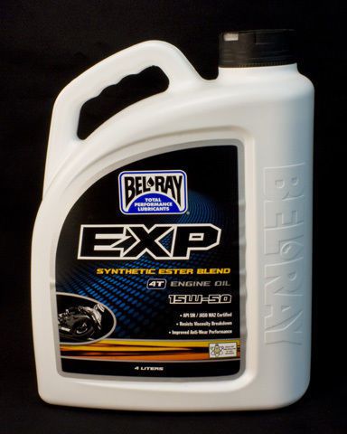 Bel-ray 4 liter exp synthetic ester blend 4t engine oil 15w-50 99130-b4lw