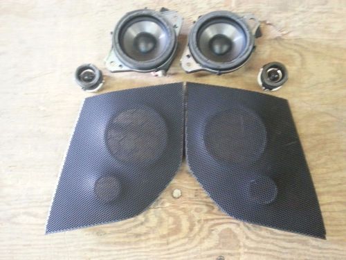 13 14 scion frs subaru brz oem front dash speakers and plastic covers